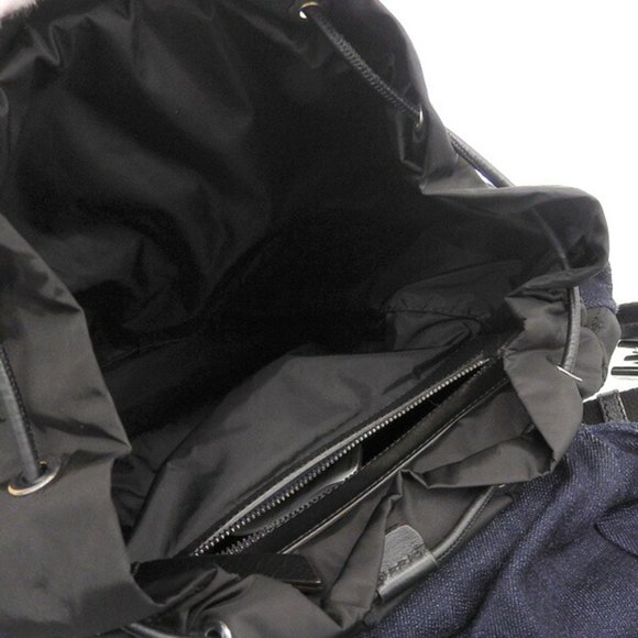 MONCLER Cotton DAUPHINE LARGE Rucksack Backpack F109B5A70010 Blue Ladies - Picture 9 of 10